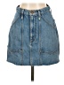 RE/DONE 100% Cotton Blue Denim Skirt Size 24 waist - photo 1