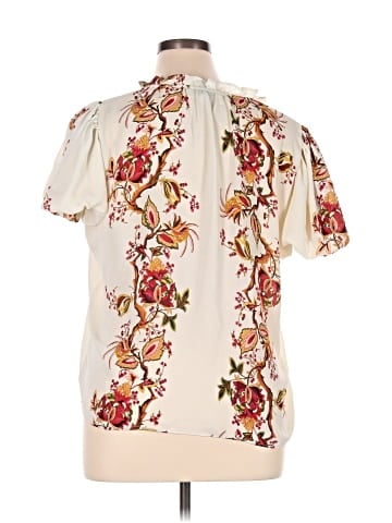 Rose + Olive Short Sleeve Blouse (view 2)