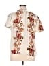 Rose + Olive 100% Polyester Floral Ivory Short Sleeve Blouse Size XL - photo 2