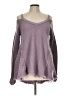 Free People 100% Cotton Purple Pullover Sweater Size L - photo 1