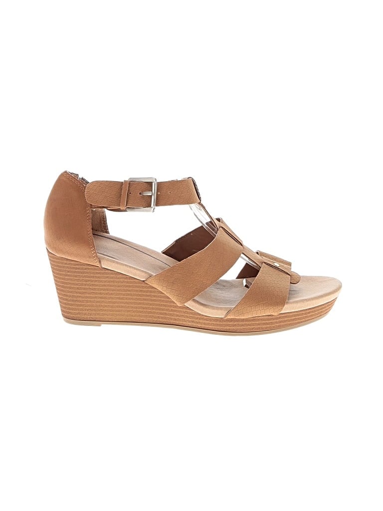 Pre-owned Dr. Scholl's Wedges In Tan