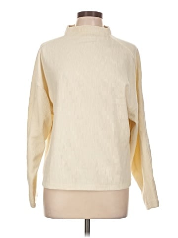 Madewell Striped Jacquard Funnelneck Top (view 1)