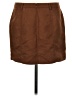 Hinge 100% Polyester Solid Brown Faux Leather Skirt Size M - photo 2