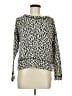 Banana Republic Animal Print Ivory Pullover Sweater Size Med Petite - photo 1