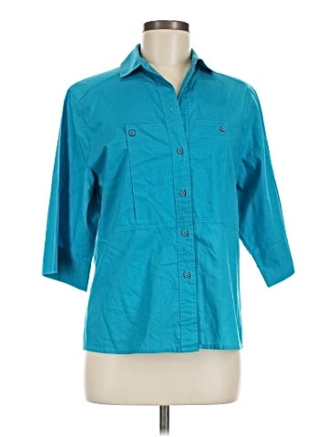 Diane von Furstenberg 3/4 Sleeve Button-Down Shirt (view 1)