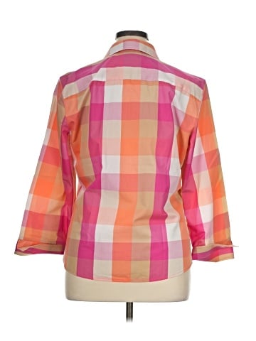 Foxcroft 3/4 Sleeve Button-Down Shirt (view 2)