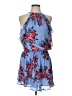 Parker 100% Polyester Floral Blue Cocktail Dress Size L - photo 1