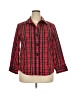 Foxcroft Plaid Red 3/4 Sleeve Button-Down Shirt Size 18 - photo 1