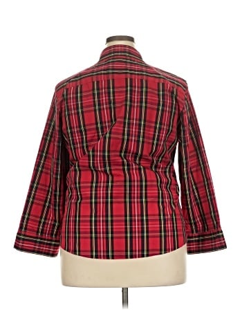Foxcroft 3/4 Sleeve Button-Down Shirt (view 2)