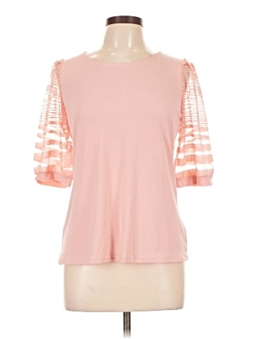 NY Collection 3/4 Sleeve Top (view 1)