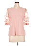 NY Collection Pink 3/4 Sleeve Top Size L - photo 1