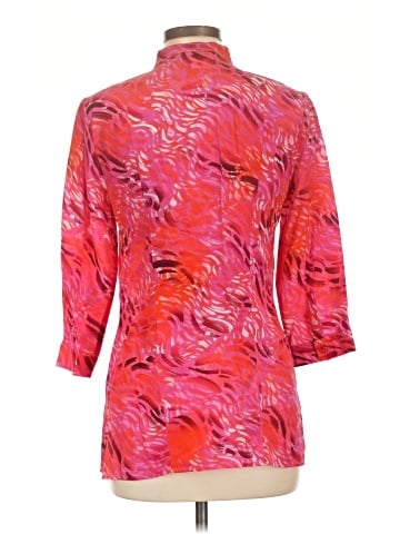 Leggiadro 3/4 Sleeve Silk Top (view 2)