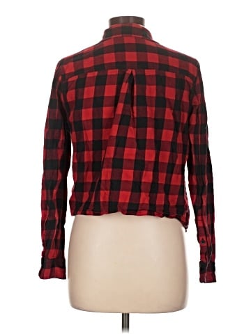 Madewell Flannel Tie-Front Shirt in Buffalo Check (view 2)
