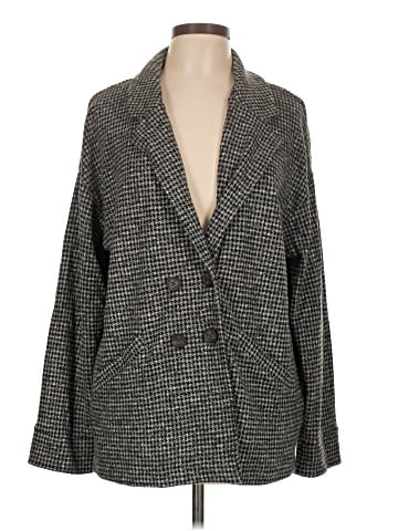 Madewell Brushed Knit Redford Blazer in Houndstooth Check (view 1)