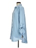 Chenault Blue 3/4 Sleeve Button-Down Shirt Size M - photo 5