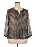 Daniel Rainn Gray 3/4 Sleeve Blouse Size XXL (estimated) - photo 1