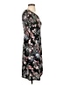 Connected Apparel Print Black Casual Dress Size 4 - photo 4