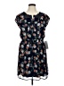 Daniel Rainn 100% Polyester Print Blue Casual Dress Size XL - photo 1