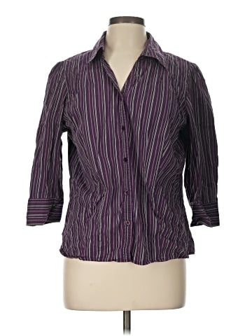 St. John's Bay 3/4 Sleeve Button-Down Shirt (view 1)