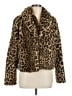 Wild Fable 100% Polyester Animal Print Brown Faux Fur Jacket Size M - photo 1