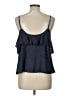 Victoria's Secret 100% Polyester Blue Sleeveless Blouse Size L - photo 2