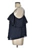 Victoria's Secret 100% Polyester Blue Sleeveless Blouse Size L - photo 5