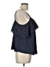 Victoria's Secret 100% Polyester Blue Sleeveless Blouse Size L - photo 4