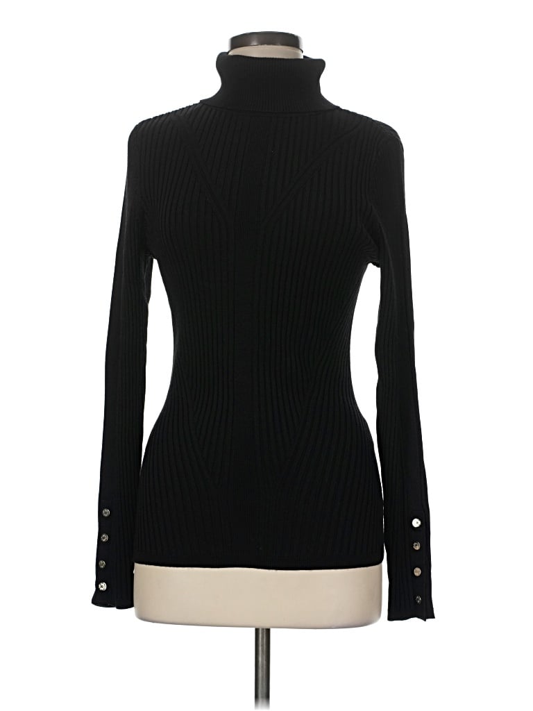 White House Black Market Turtleneck Sweater In Black