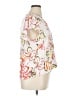 CeCe 100% Rayon Tropical White Short Sleeve Blouse Size XL - photo 4
