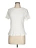 CeCe Ivory Short Sleeve Top Size L - photo 1