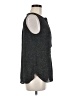 Ann Taylor LOFT 100% Polyester Gray Sleeveless T-Shirt Size M - photo 4