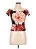 Guess Floral Black Short Sleeve T-Shirt Size L - photo 1