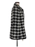 Evan Picone Houndstooth Gray Coat Size M - photo 4
