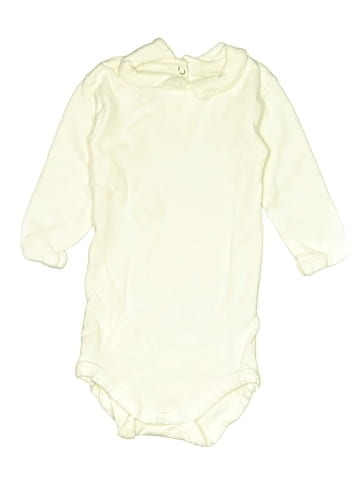Petit Bateau Long Sleeve Onesie (view 1)