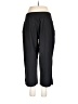 Marika Solid Black Casual Pants Size L - photo 2