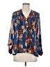 Hazel Blue Long Sleeve Blouse Size M - photo 1