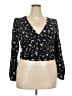 Wild Fable 100% Rayon Black Long Sleeve Blouse Size XXL - photo 1
