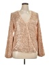 Flamingo 100% Polyester Gold Long Sleeve Blouse Size XL - photo 1