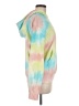 Clare V. 100% Cotton Tie-dye Pink Pullover Hoodie Size M - photo 4