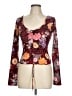 Guess Burgundy Long Sleeve Top Size L - photo 1