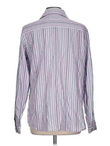 Denim & Co Long Sleeve Button-Down Shirt (view 2)