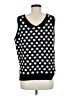 Pol Polka Dots Black Sweater Vest Size M - photo 2