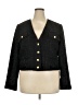 Ann Taylor 100% Polyester Tweed Black Blazer Size 18 - photo 1