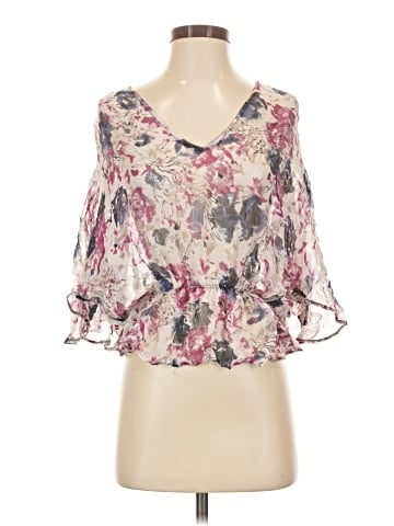Zara Basic 3/4 Sleeve Blouse (view 1)
