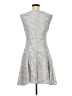 J. Taylor Metallic Silver Cocktail Dress Size 8 - photo 2