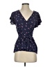 O'Neill Blue Short Sleeve Blouse Size S - photo 1