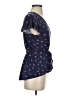 O'Neill Blue Short Sleeve Blouse Size S - photo 4