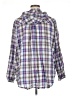 Torrid 100% Cotton Plaid Silver Windbreaker Size 2X Plus (2) - photo 2