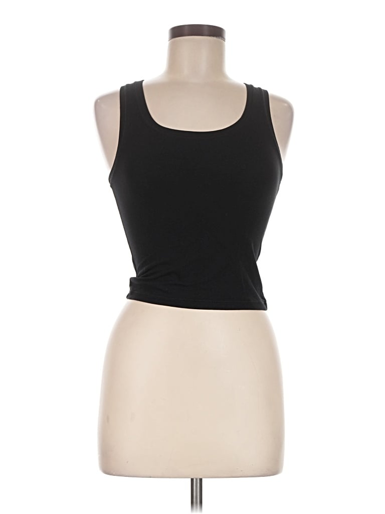 Pre-owned Yogalicious Tank Top Black Strapless Neckline Tops