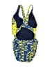 Speedo Graphic Yellow One Piece Swimsuit Size XXS (26) - photo 2